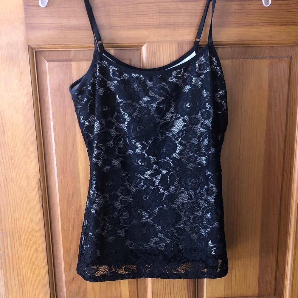 VENUS Black Floral Lace Camisole